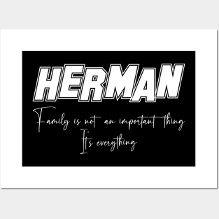 Herman Second Name, Herman Family Name, Herman Middle Name Posters and Art